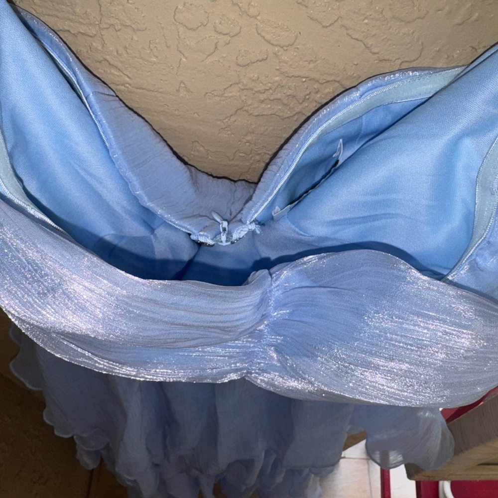 Blue Ruffled Dress - Picture 5 of 6